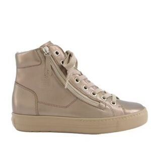 high-top Sneakers. Cachemire metallic leather US sizes